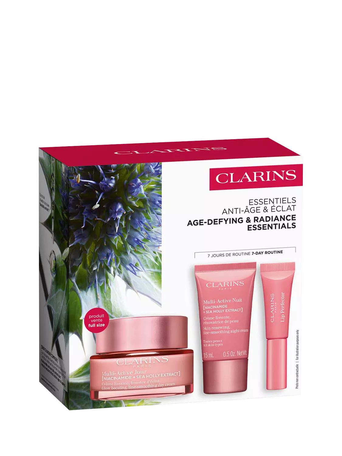 Clarins Multi-Active skincare gift set with day cream 50ml, UK version