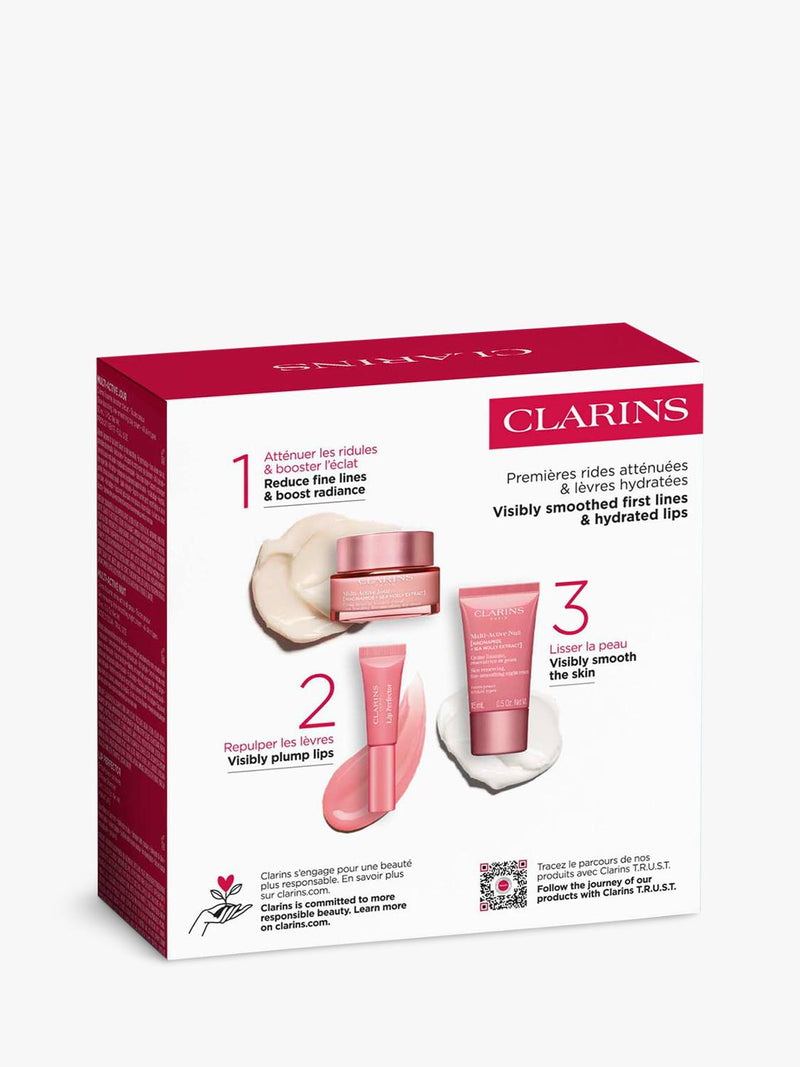 Clarins Multi-Active skincare gift set with day cream 50ml, UK version