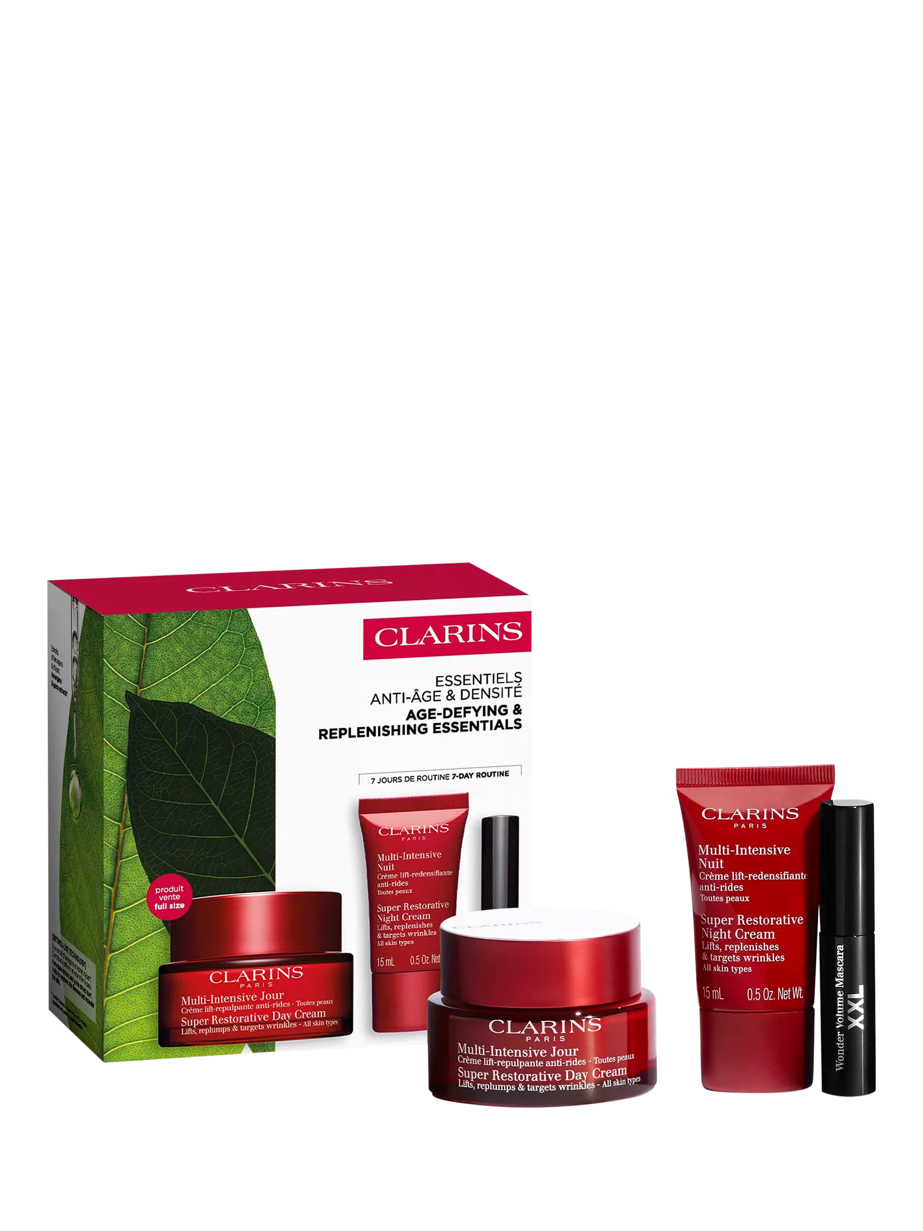 Clarins Super Restorative skincare gift set, imported from the UK