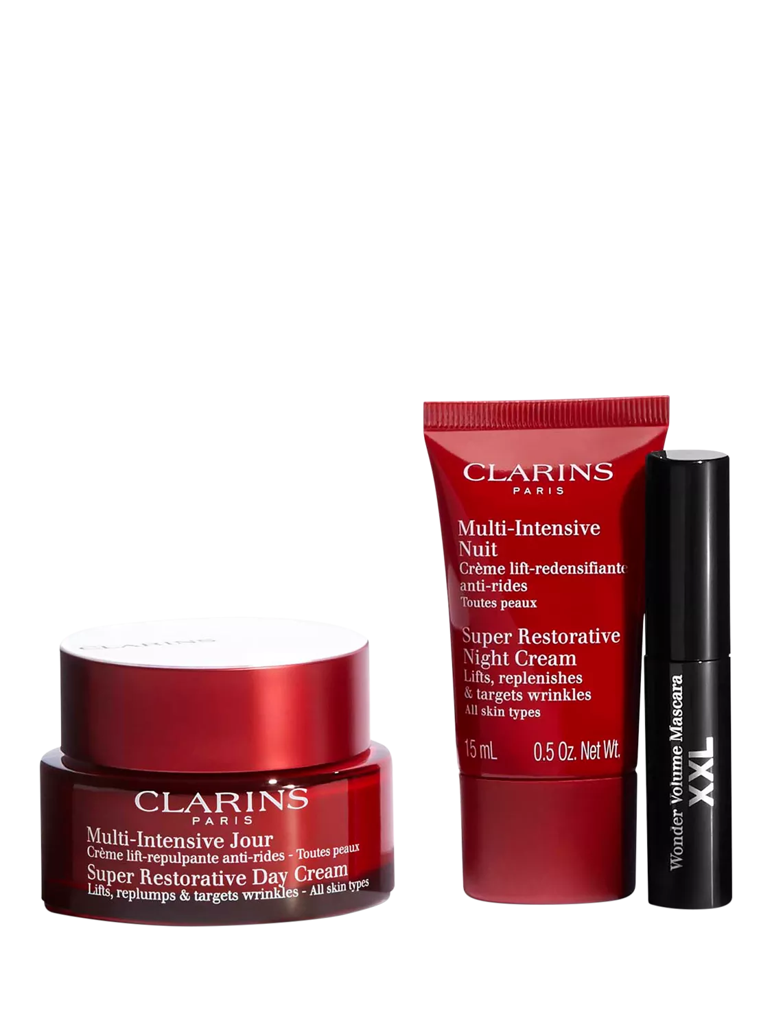 Clarins Super Restorative skincare gift set, imported from the UK