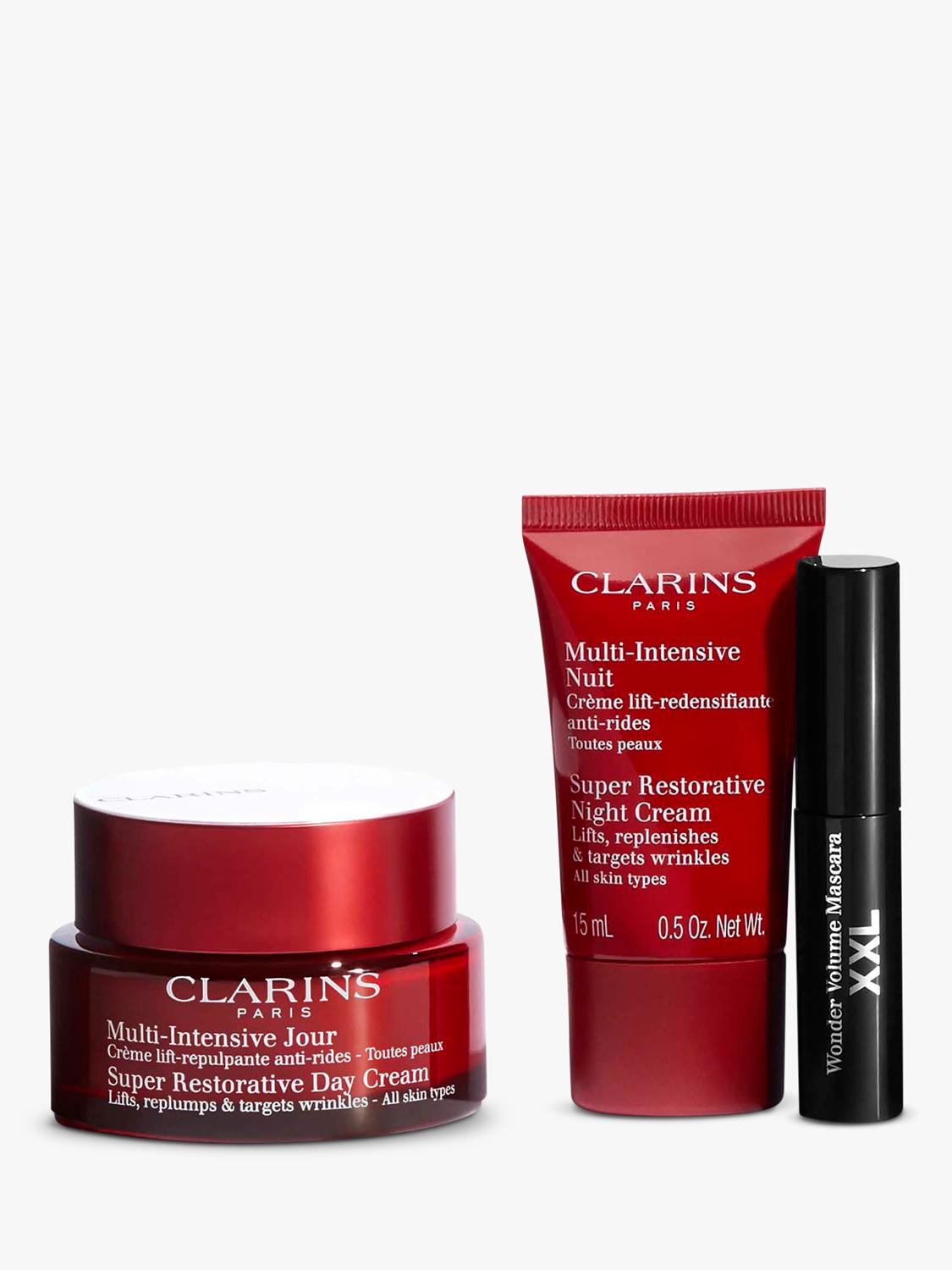 Clarins Super Restorative skincare gift set, imported from the UK