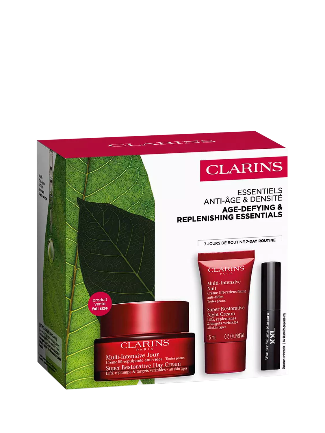 Clarins Super Restorative skincare gift set, imported from the UK