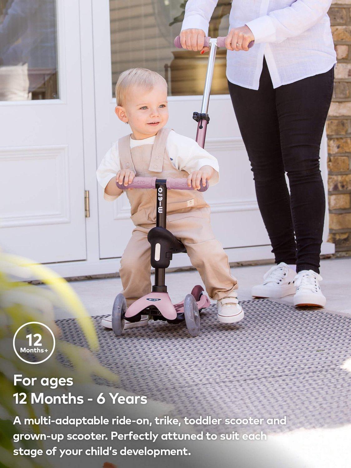 Micro Scooters 4-in-1 toddler scooter with LED wheels - British product