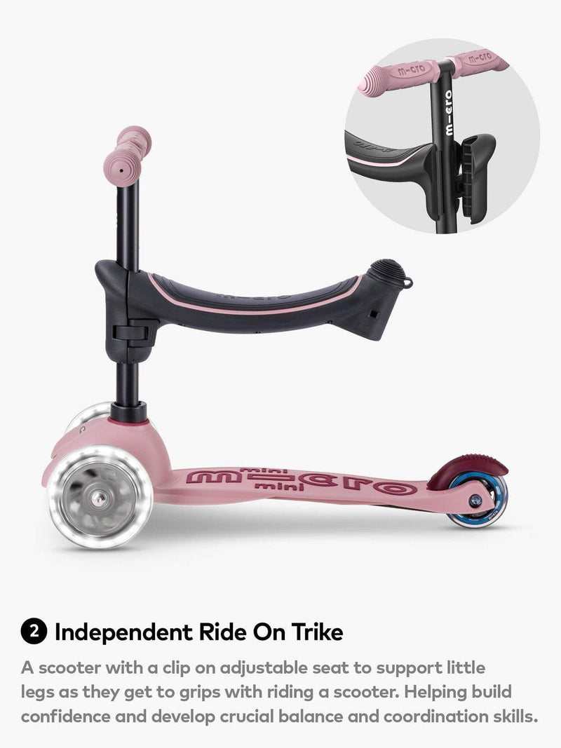 Micro Scooters 4-in-1 toddler scooter with LED wheels - British product