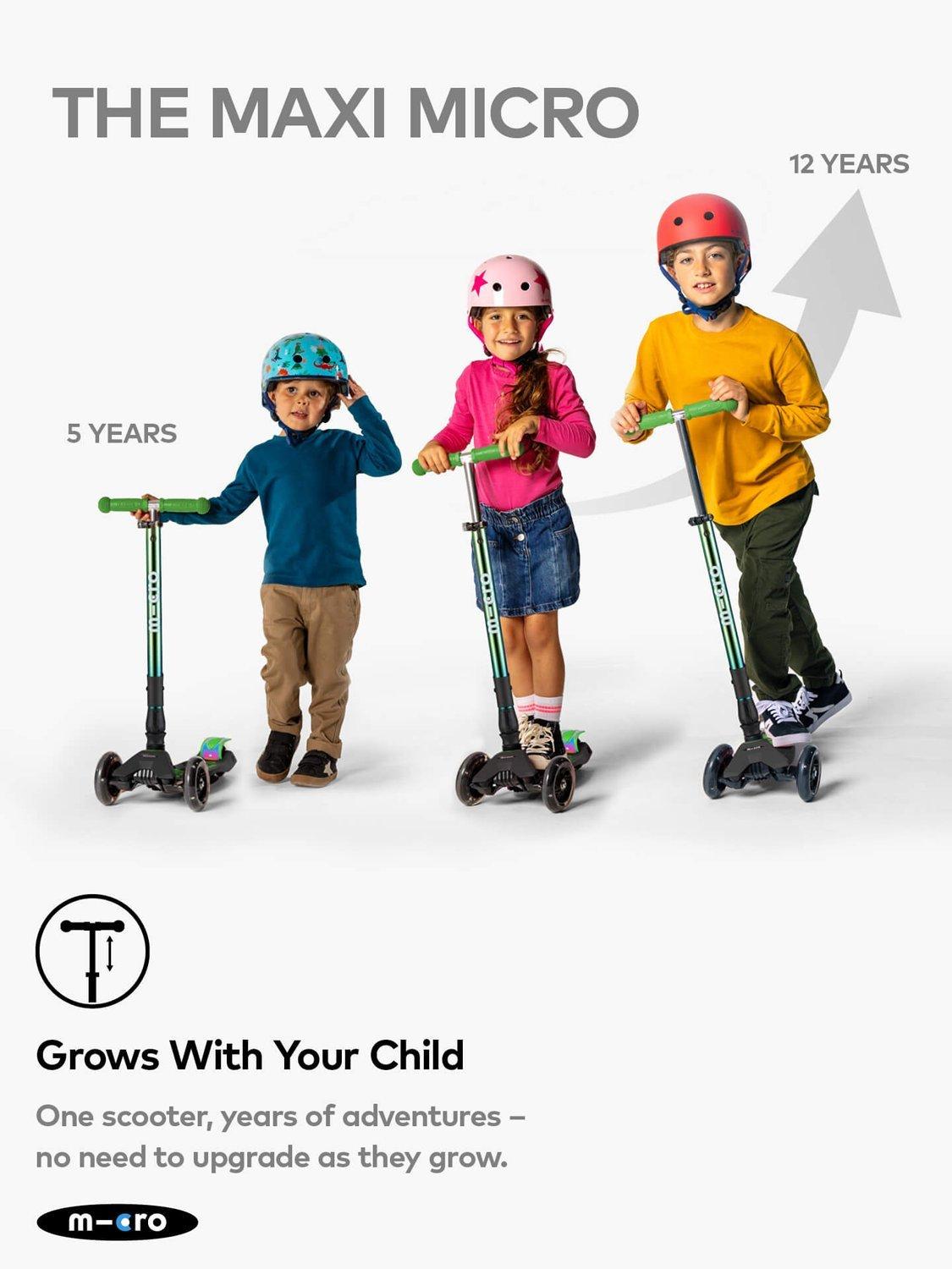 Micro Scooters Maxi Micro foldable LED scooter (British brand)