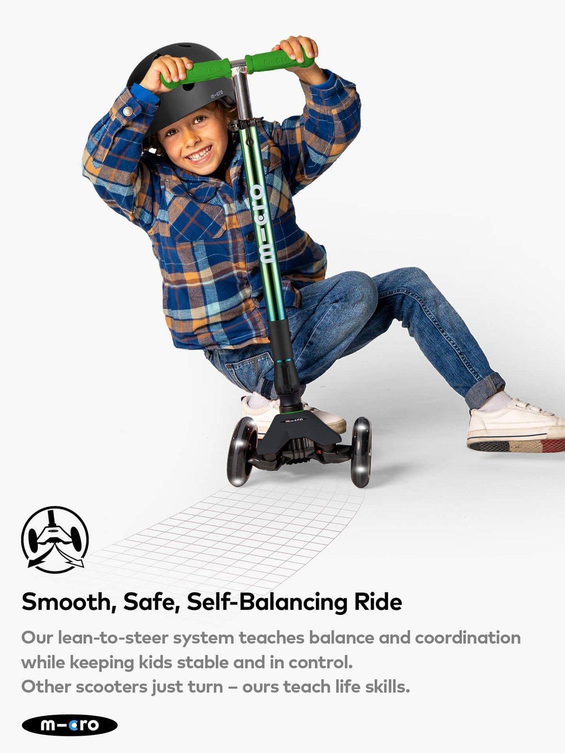 Micro Scooters Maxi Micro foldable LED scooter (British brand)