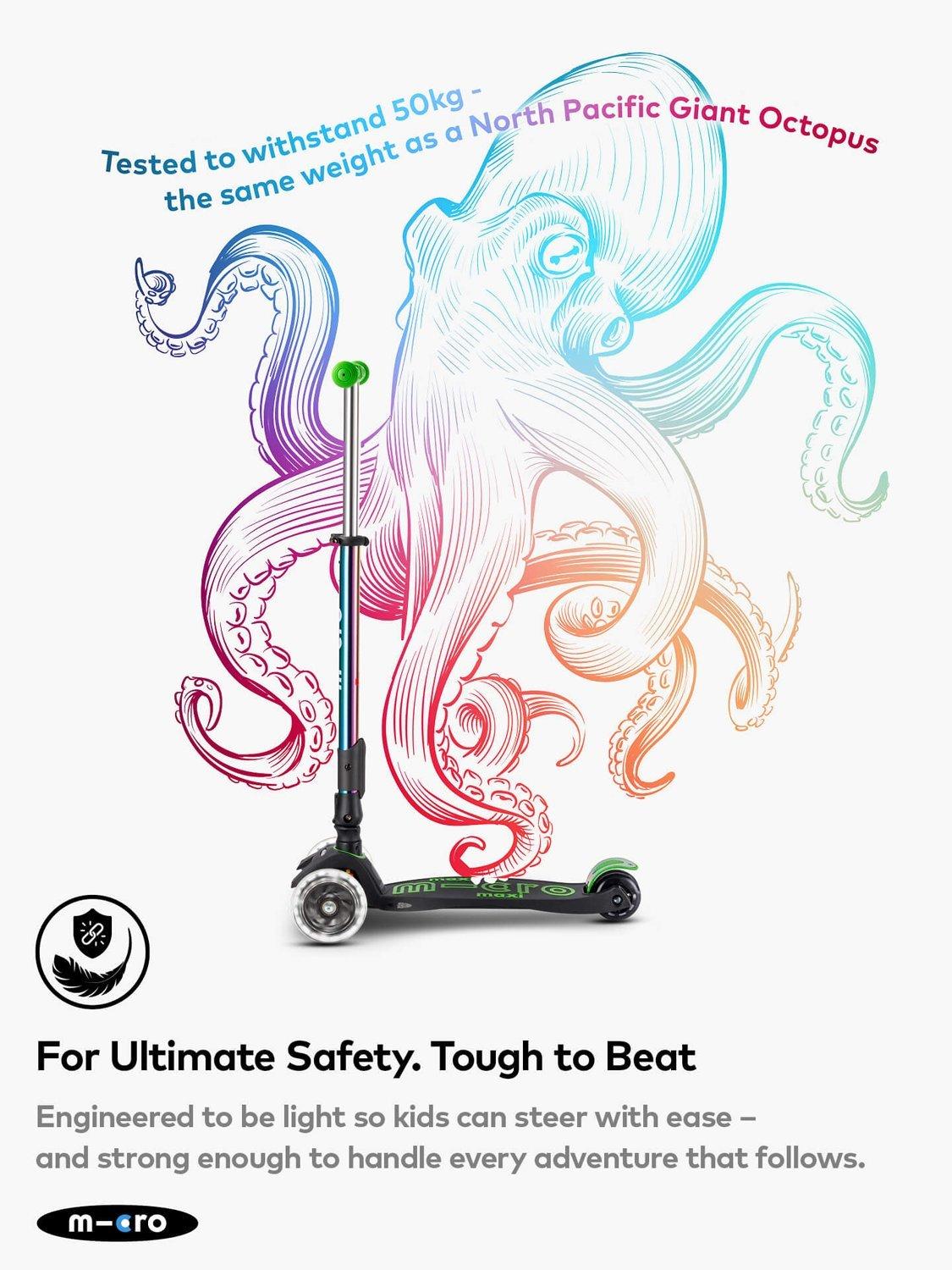 Micro Scooters Maxi Micro foldable LED scooter (British brand)