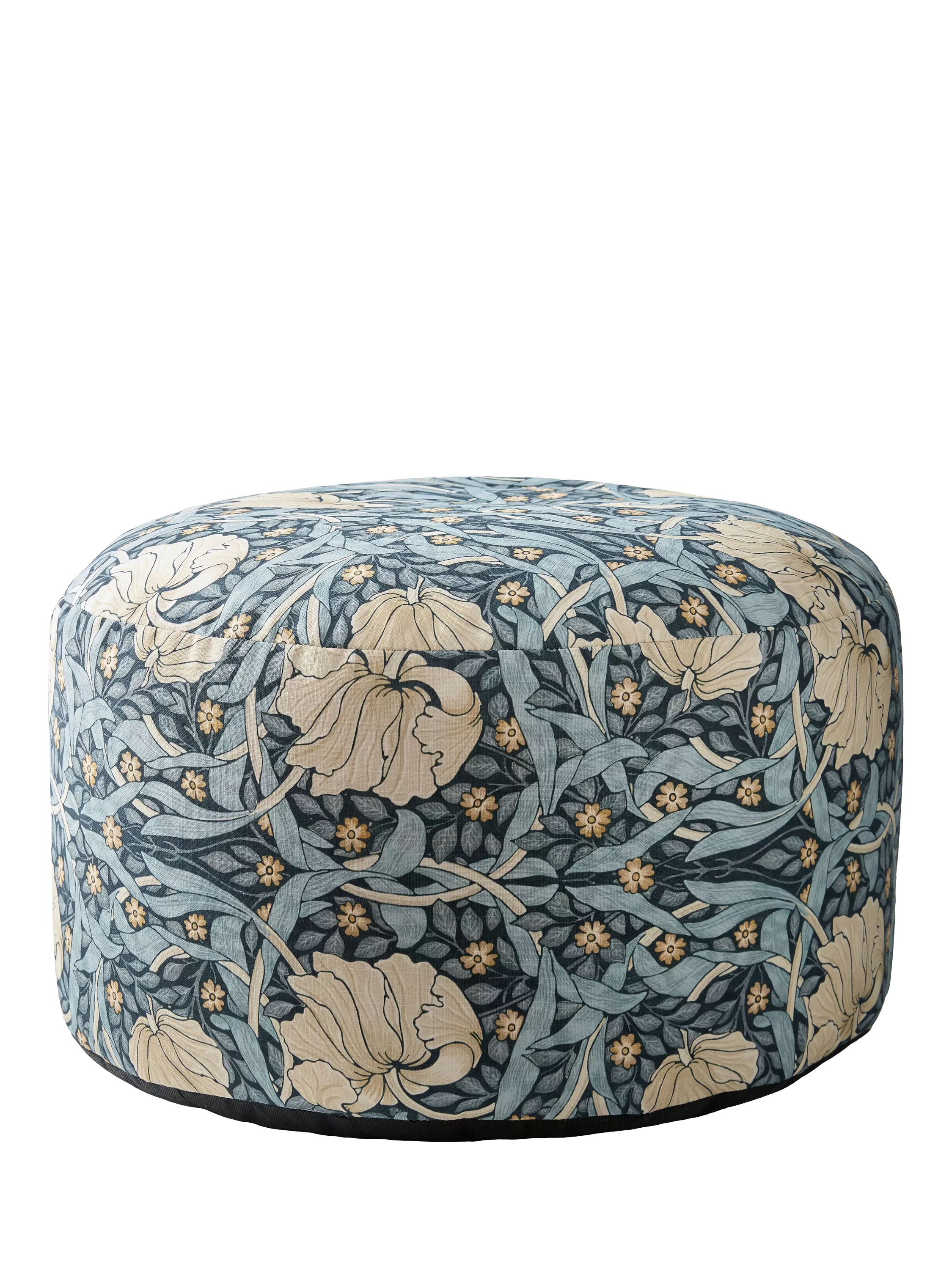 William Morris Pimpernel pouffe 60cm wide - British product