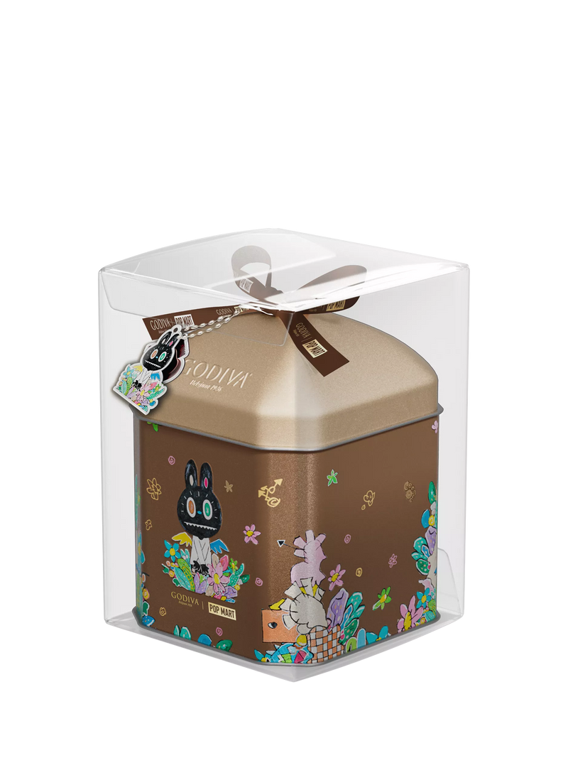 Godiva LABUBU dark chocolate ganache tin 78g, UK version
