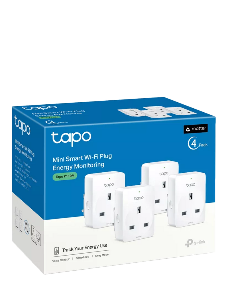 TP-Link Tapo P110M smart plug pack, UK version