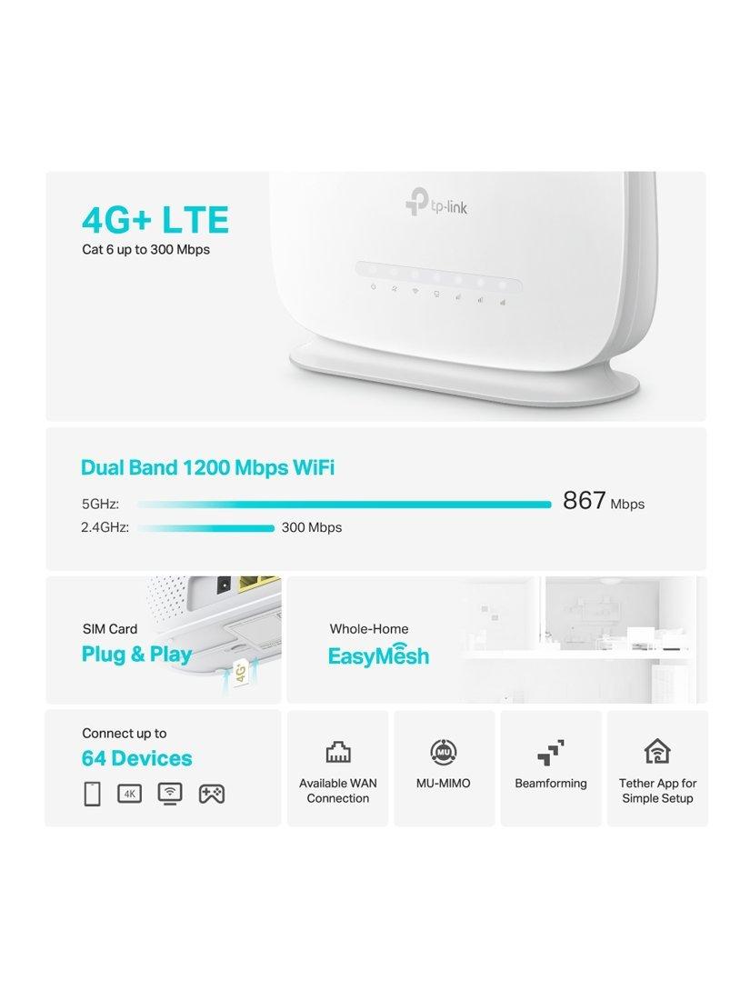 TP-Link Archer MR515 4G+ wireless dual band router - British product