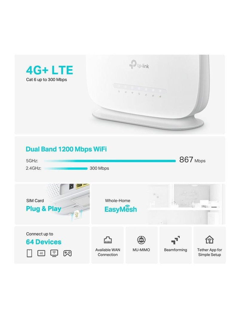 TP-Link Archer MR515 4G+ wireless dual band router - British product