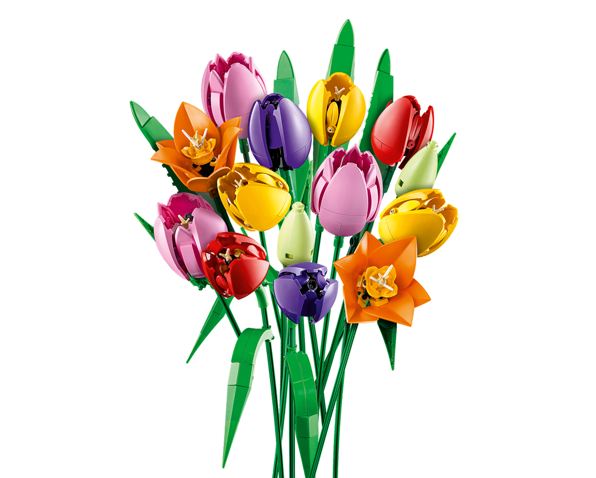LEGO Tulip Bouquet building set 576 pieces, imported from the UK