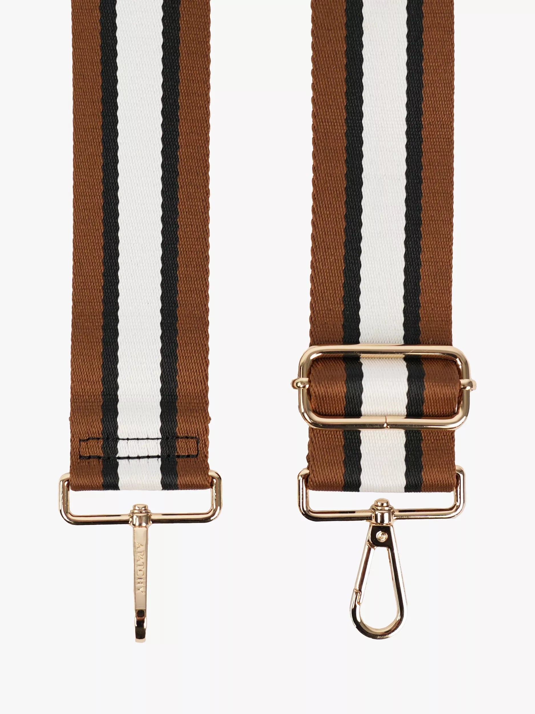 Apatchy London tan stripe strap 122cm, imported from the UK