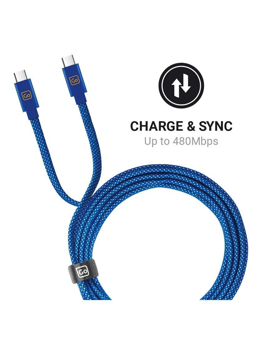 Go Travel USB-C fast charge cable 100W 2m - British product