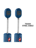 Go Travel TSA cable padlock pack of 2 - British product