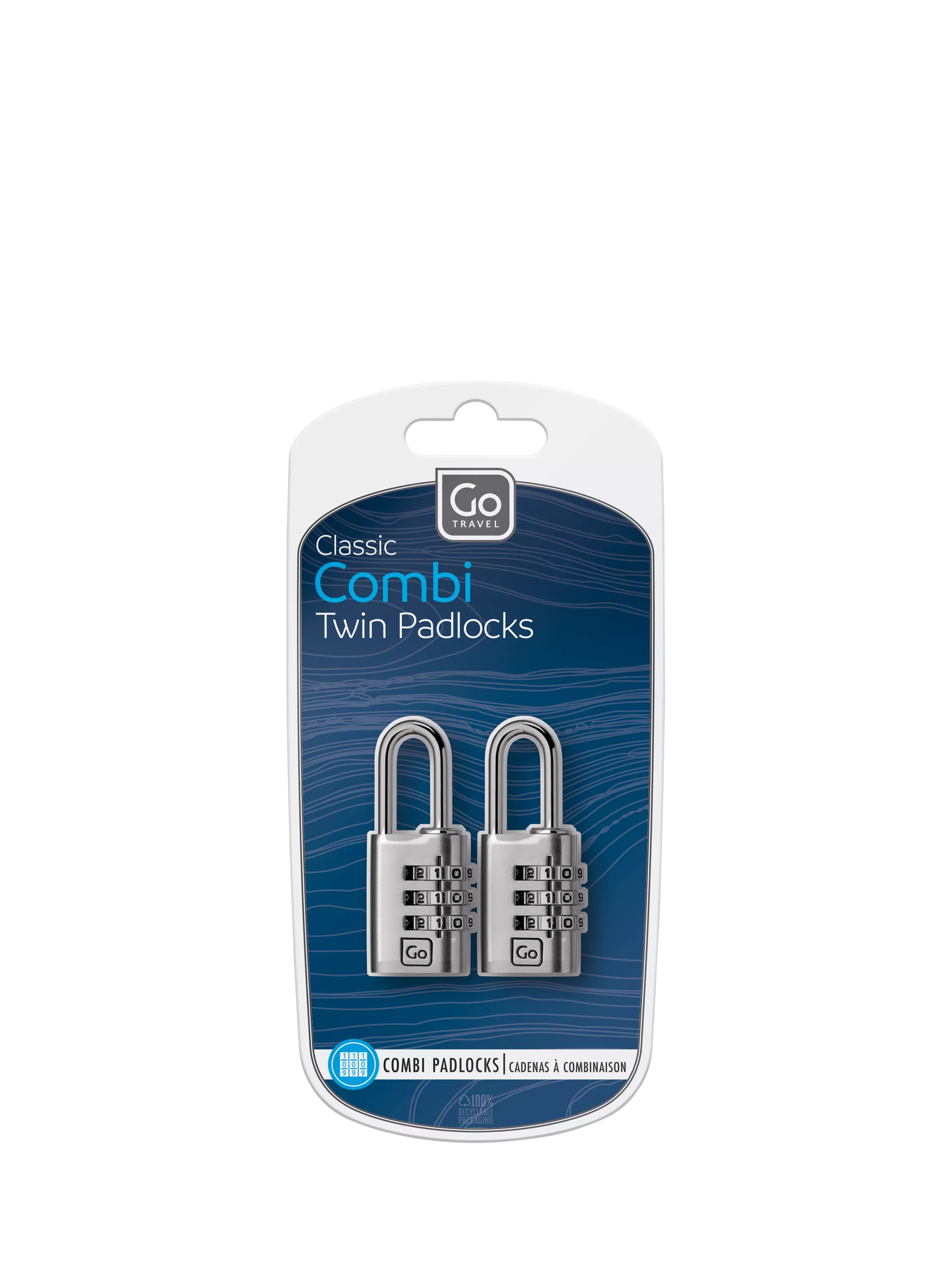 Go Travel combination padlock pack of 2, imported from the UK
