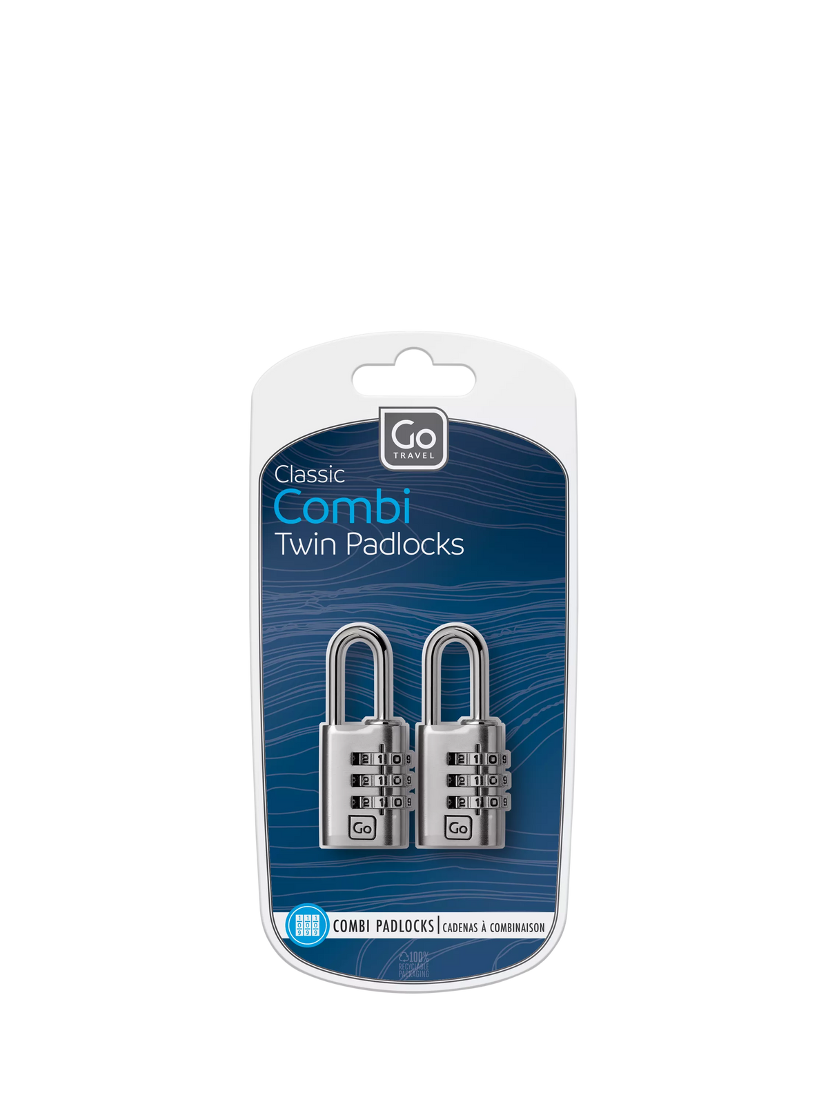 Go Travel combination padlock pack of 2, imported from the UK