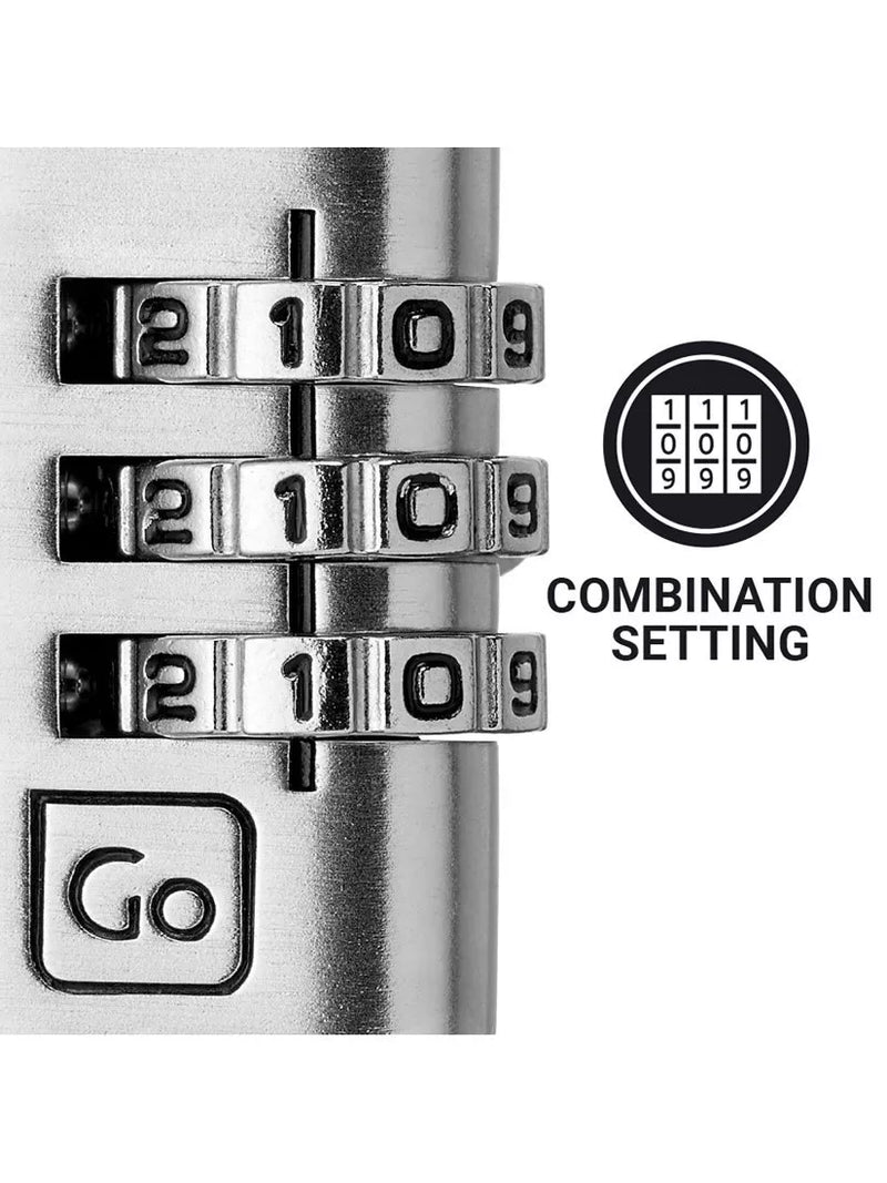 Go Travel combination padlock pack of 2, imported from the UK