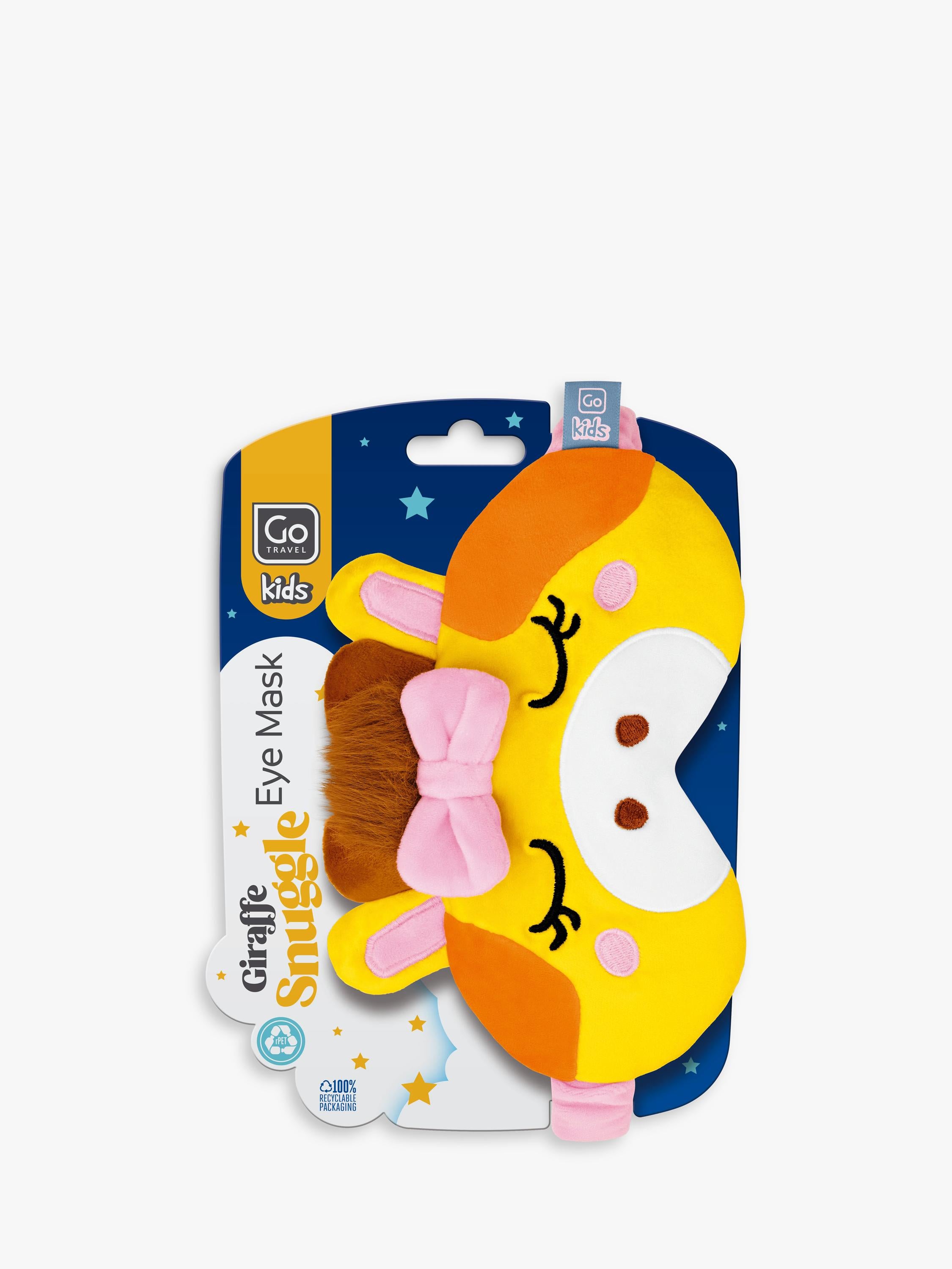 Go Travel giraffe eye mask yellow - British product