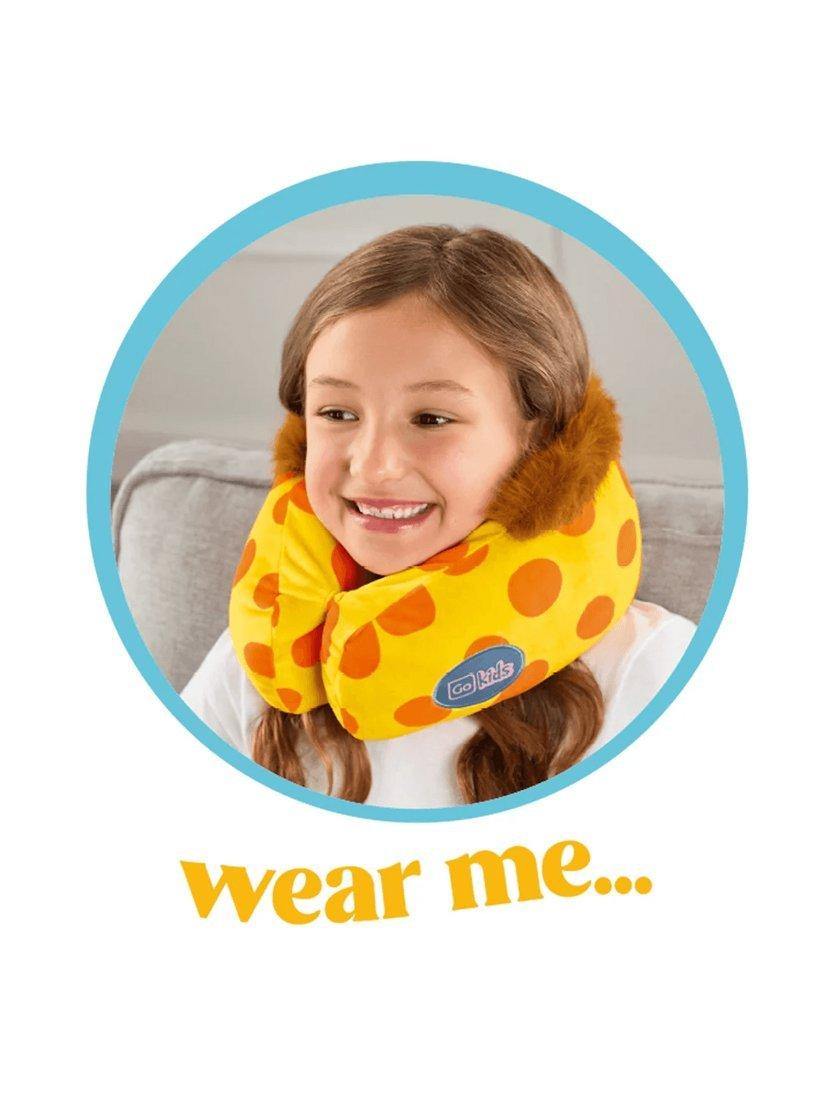 Go Travel kids' giraffe snuggle travel pillow yellow, imported from the UK