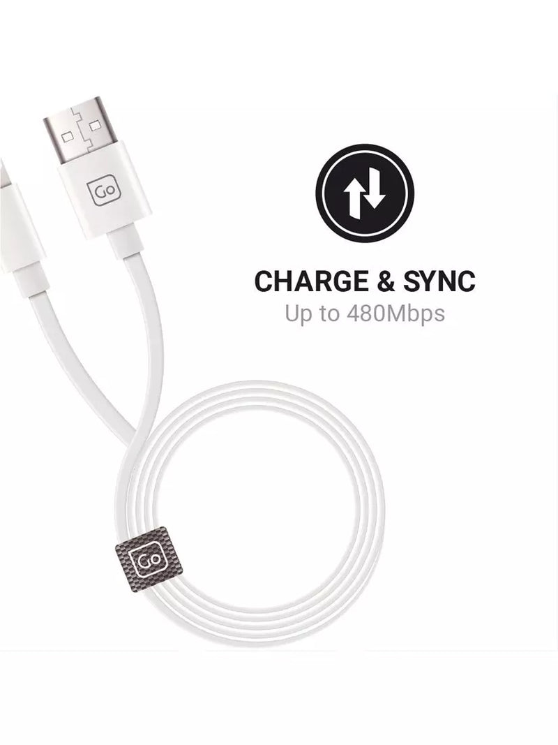 Go Travel 2M Lightning cable, Apple-certified (British brand)