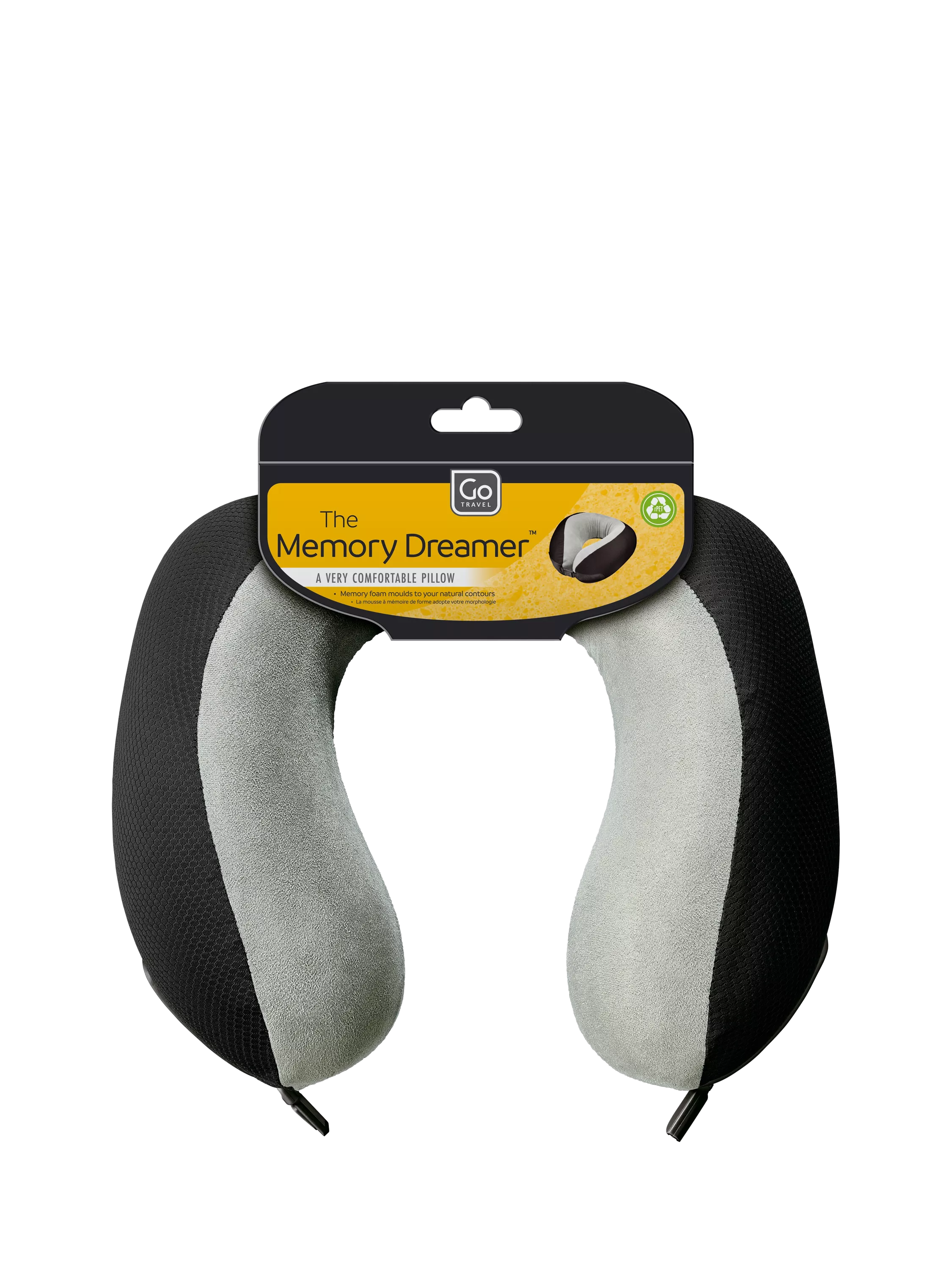 Go Travel Memory Dreamer travel pillow black, UK version