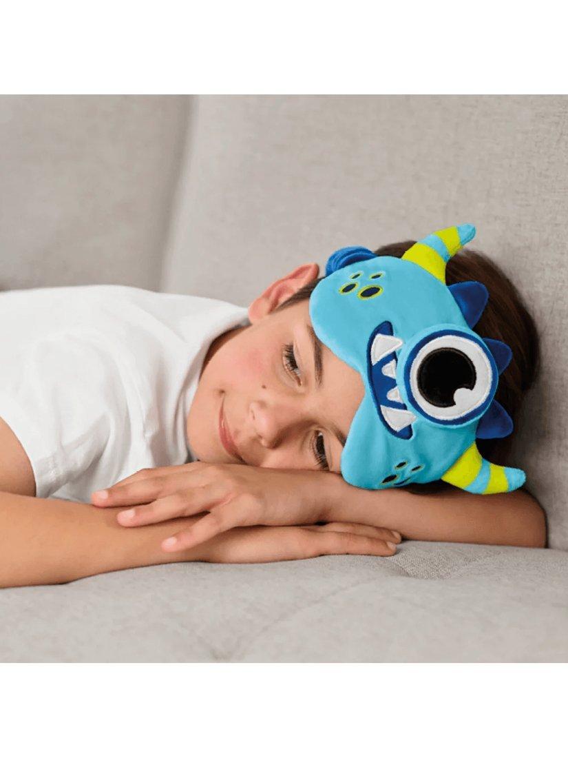 Go Travel Kids Monster Snuggle eye mask blue, imported from the UK