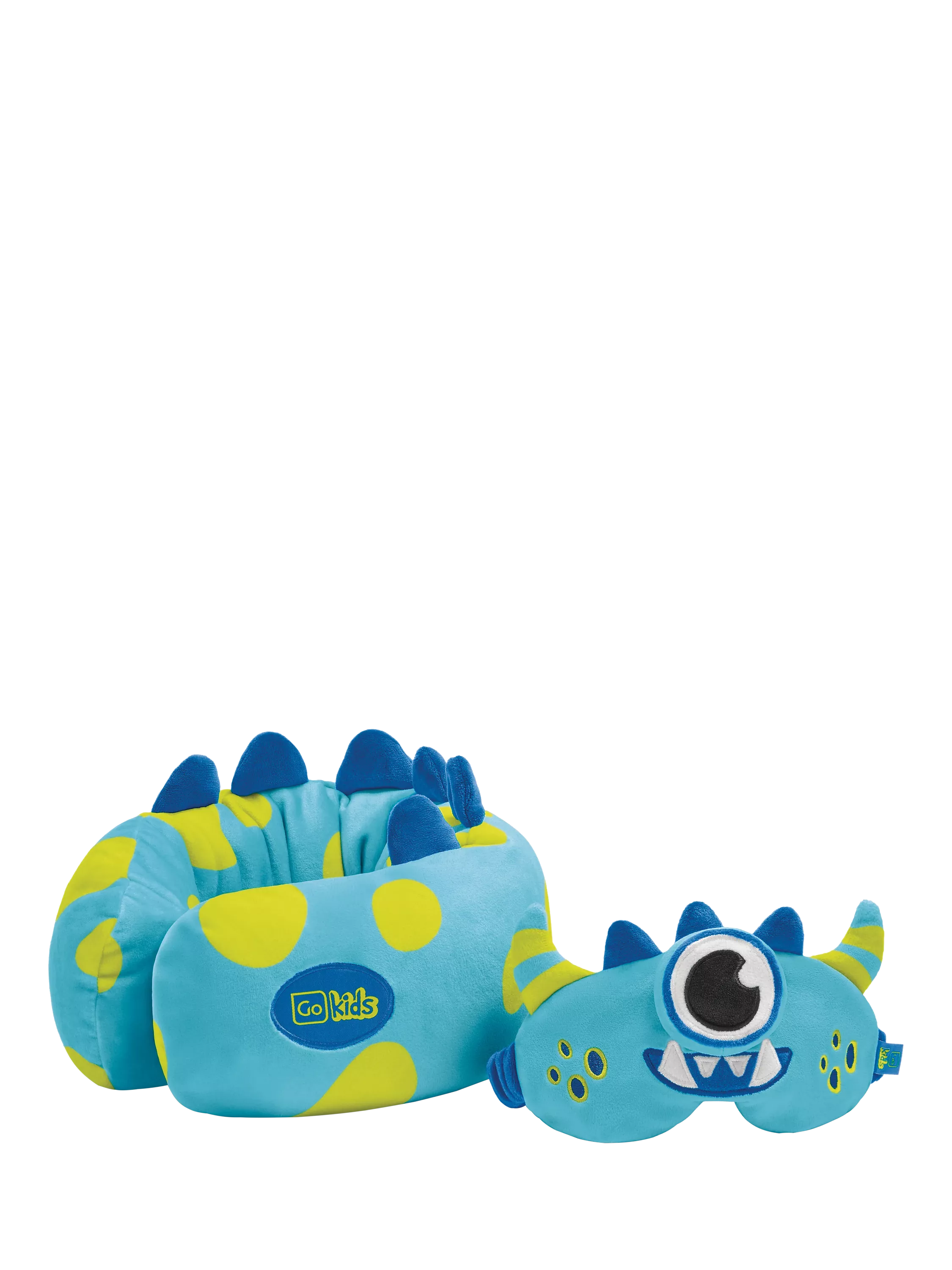 Go Travel Kids Monster Snuggle eye mask blue, imported from the UK