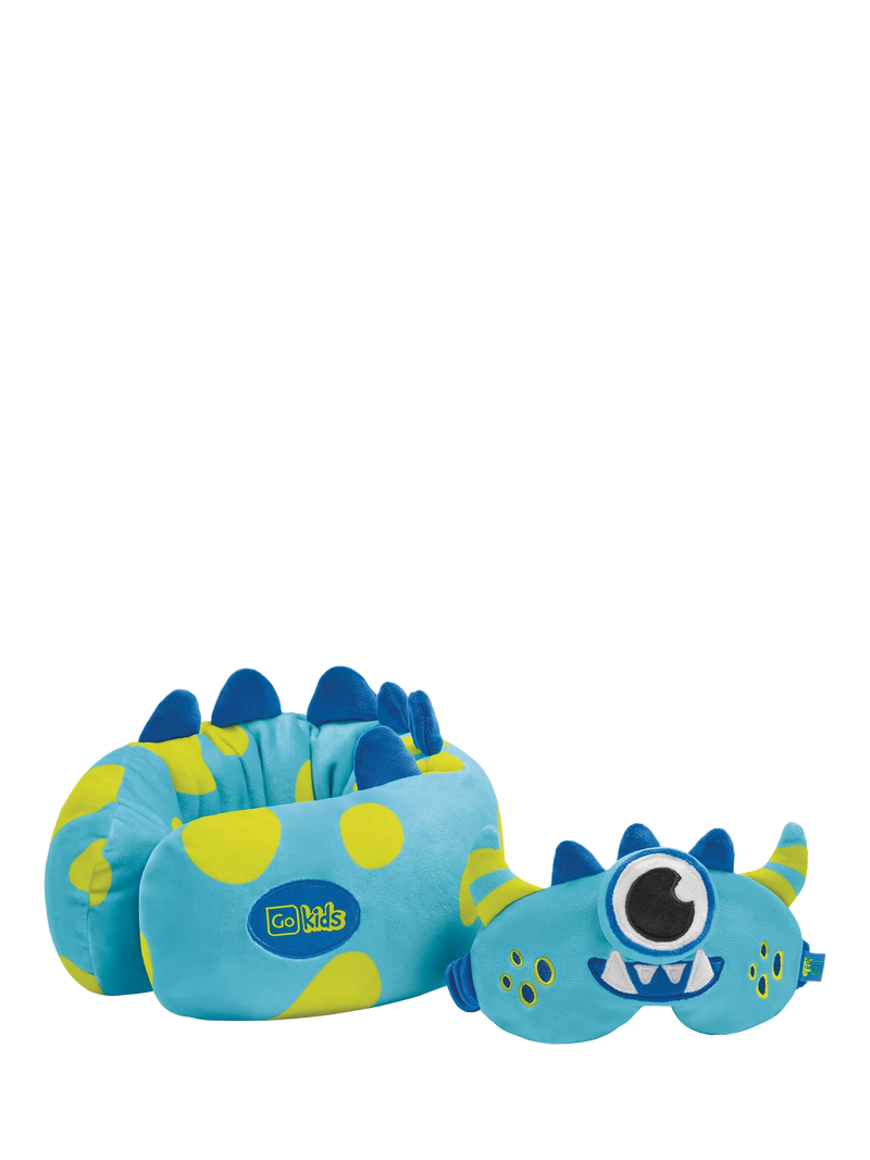 Go Travel Kids Monster Snuggle eye mask blue, imported from the UK
