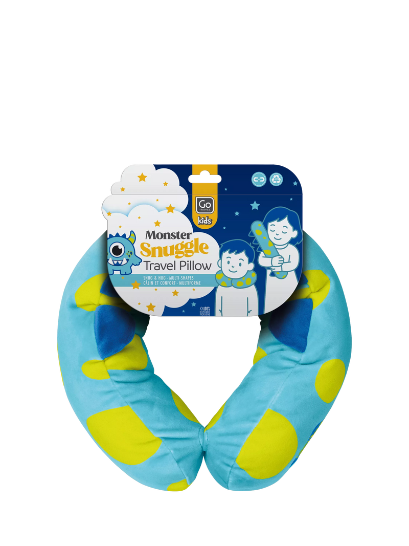 Go Travel monster snuggle travel pillow blue (British brand)
