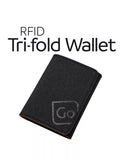 Go Travel tri-fold wallet black (British brand)