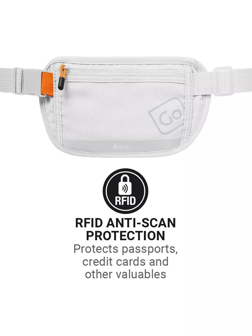 Go Travel RFID waist wallet Grey, UK version