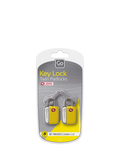 Go Travel padlock pack of 2 yellow - British product