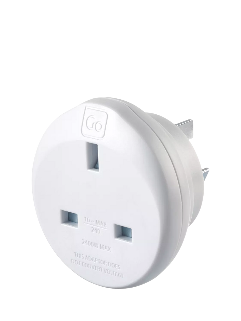 Go Travel AUS/CHINA travel adapter pack of 2, imported from the UK
