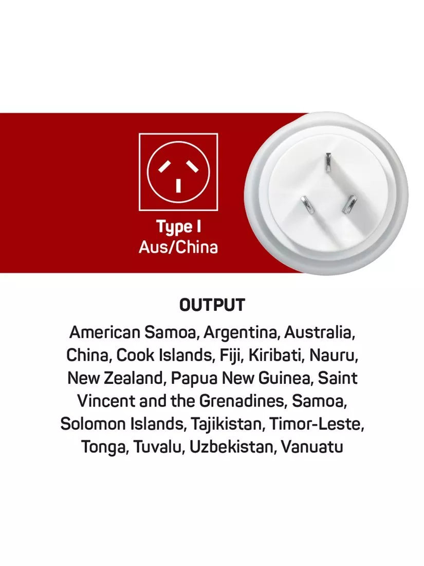Go Travel AUS/CHINA travel adapter pack of 2, imported from the UK