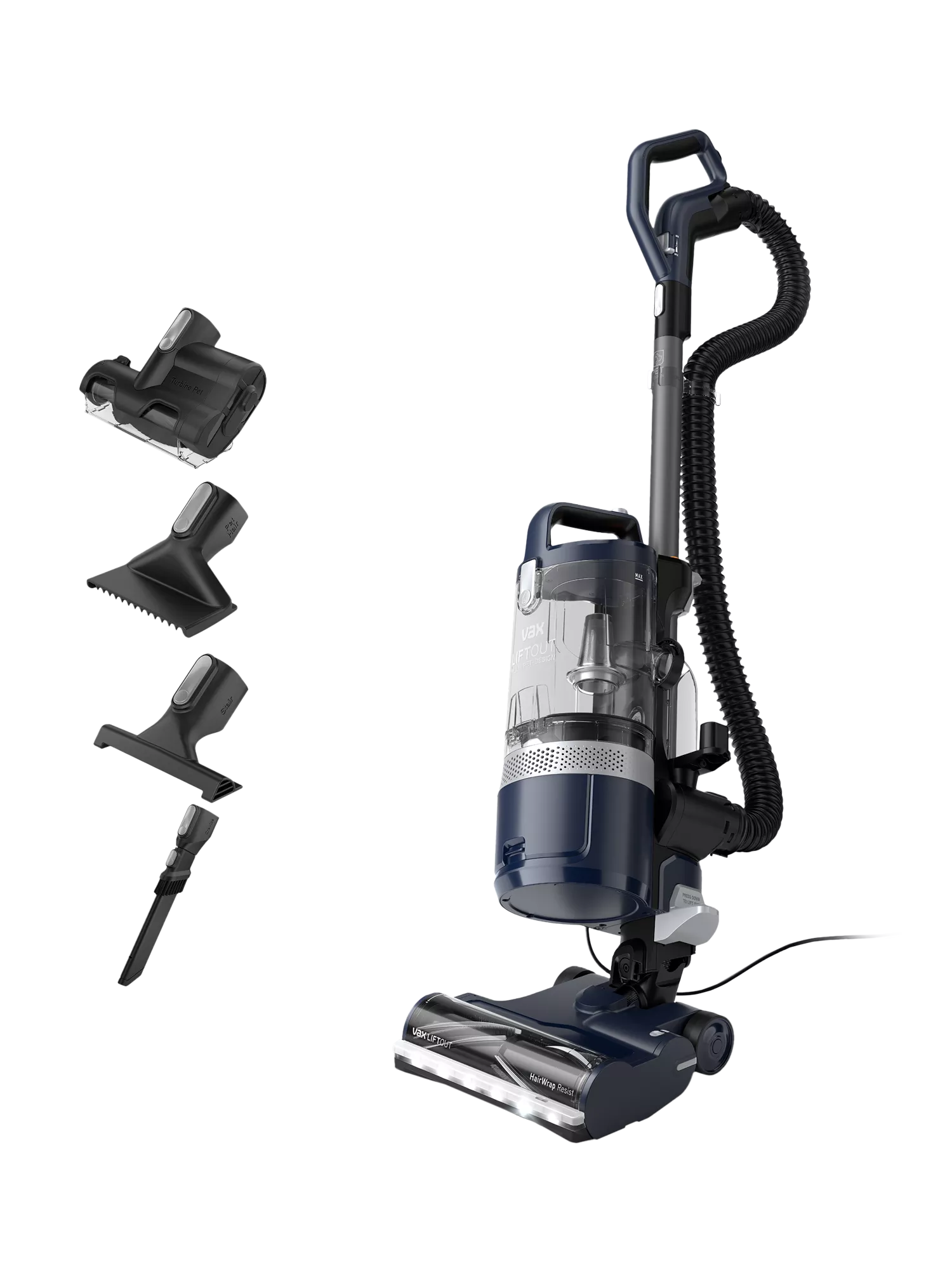 Vax LiftOut Multi Pet upright vacuum cleaner Blue Graphite, UK version