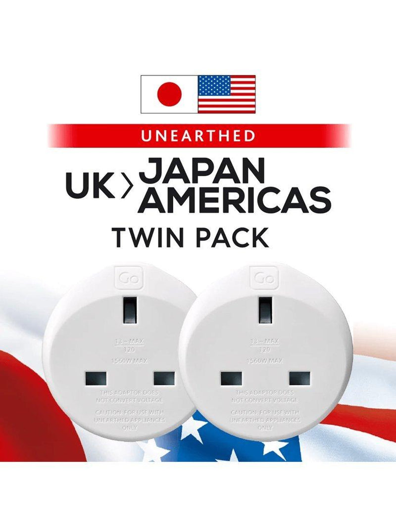 Go Travel travel adapter pack of 2 (British brand)