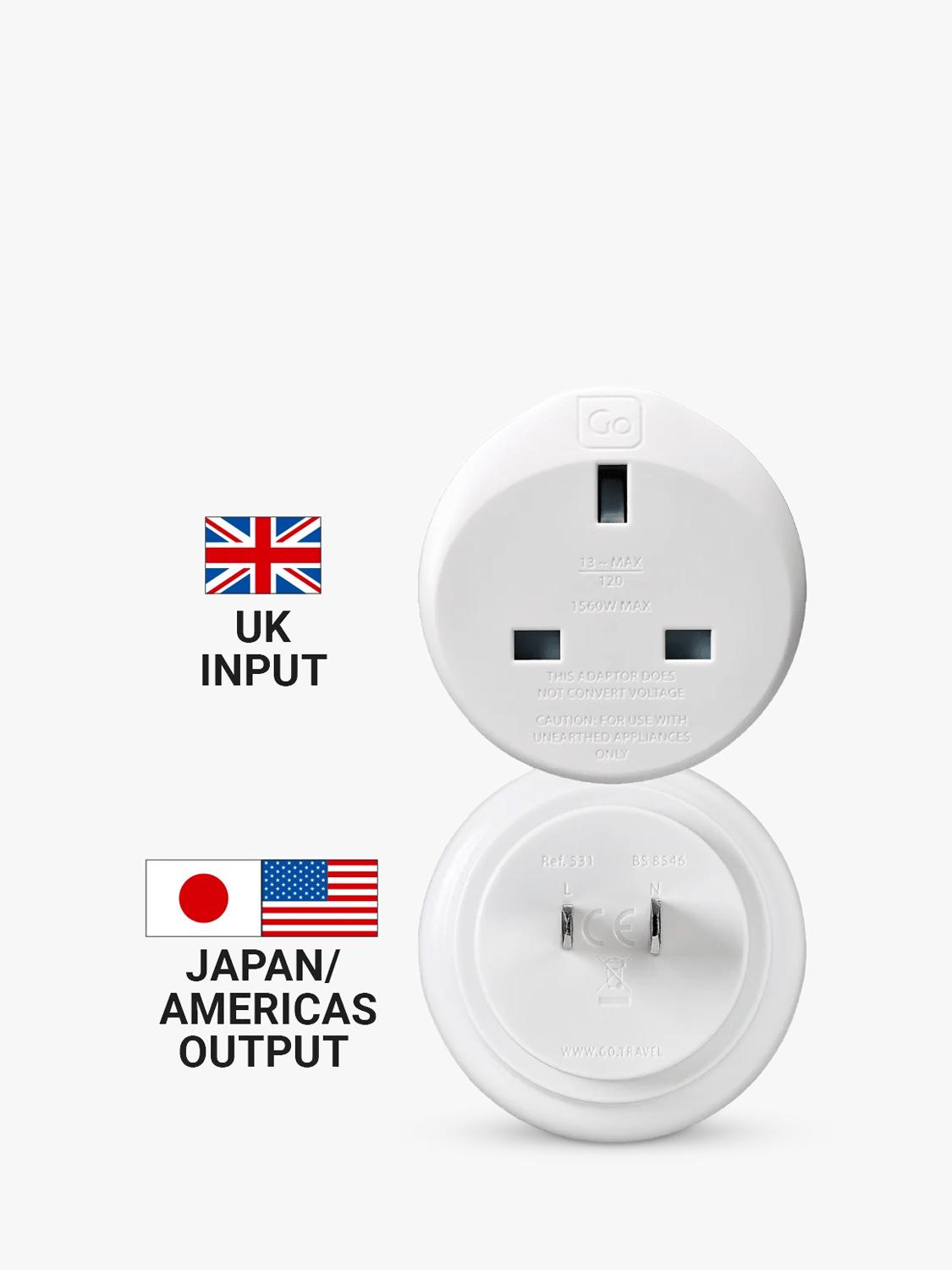 Go Travel travel adapter pack of 2 (British brand)