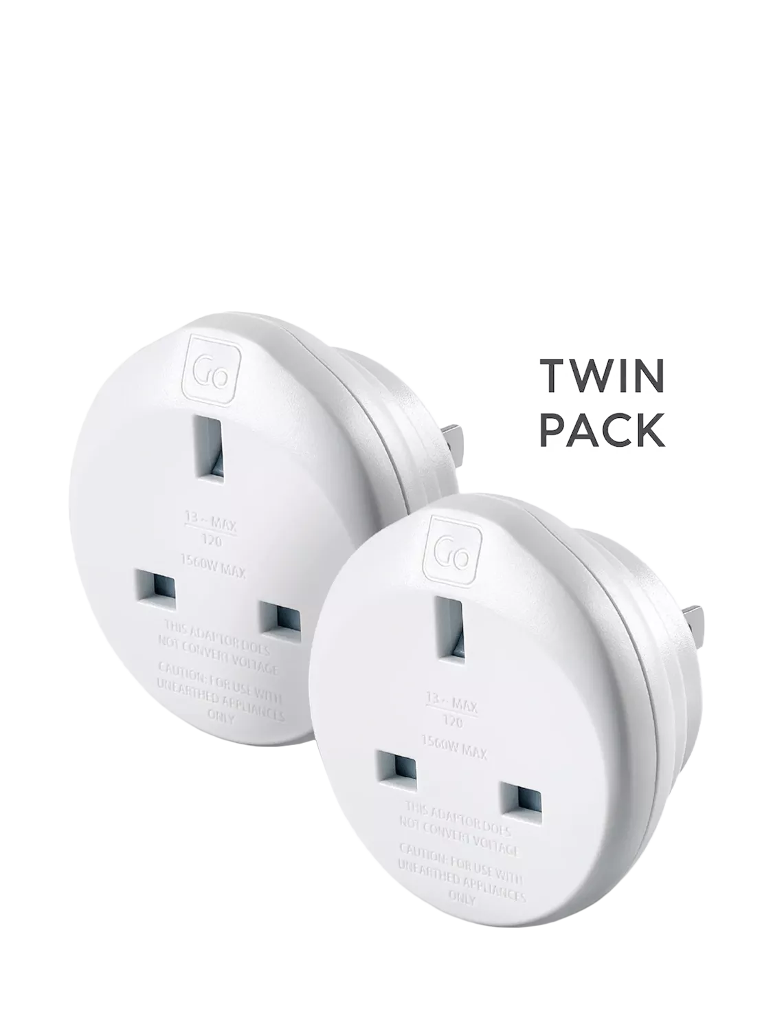 Go Travel travel adapter pack of 2 (British brand)