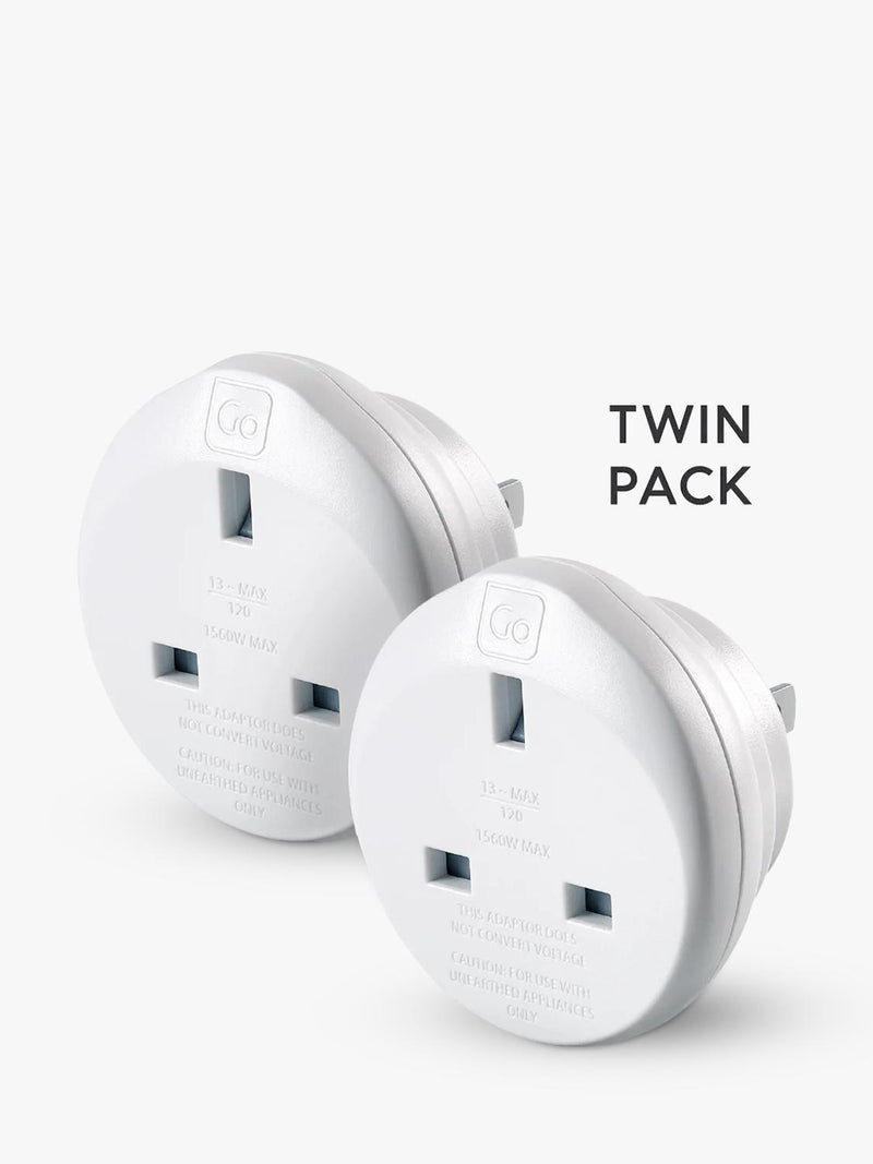 Go Travel travel adapter pack of 2 (British brand)