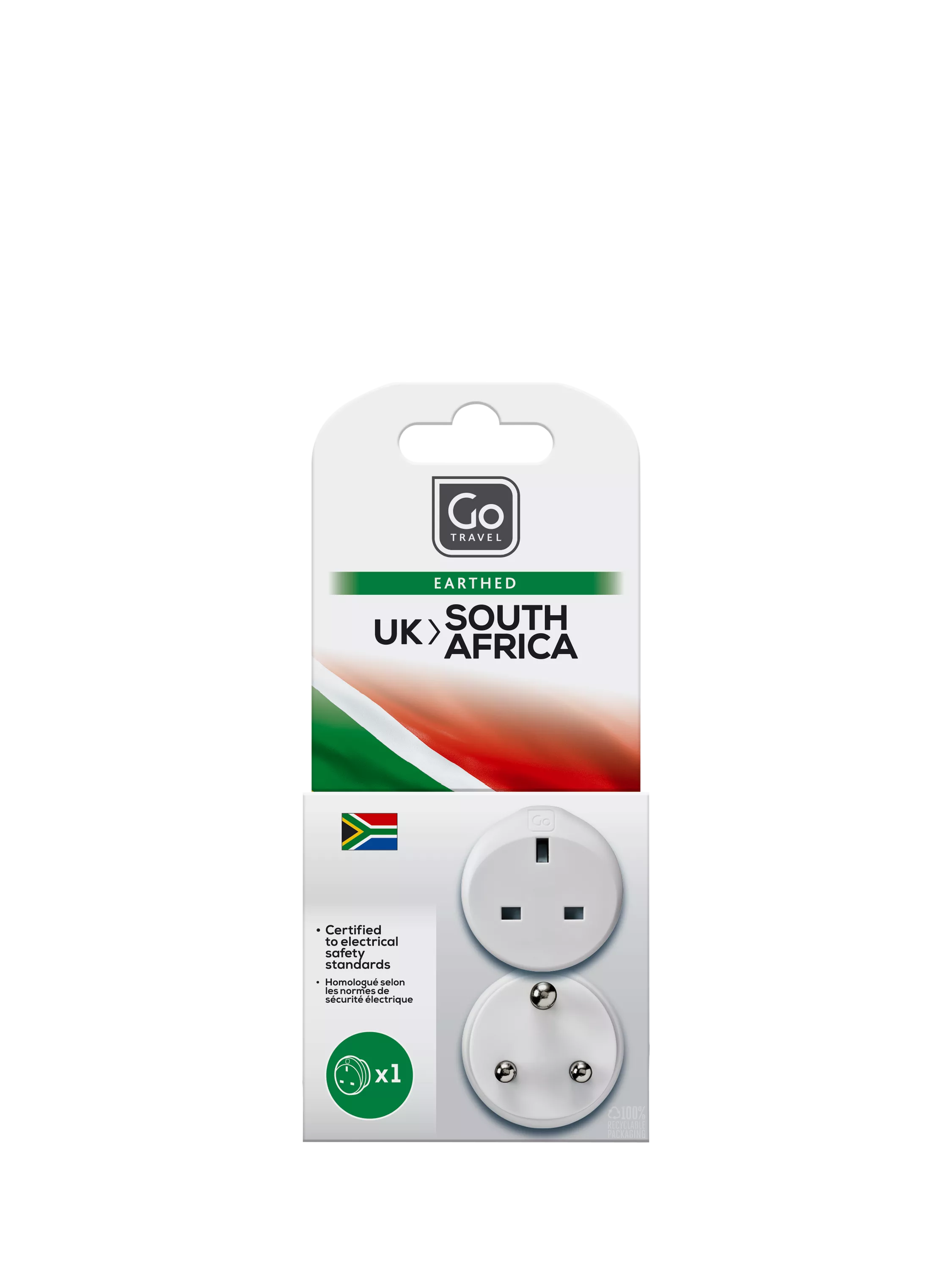 Go Travel South Africa travel adapter, British product