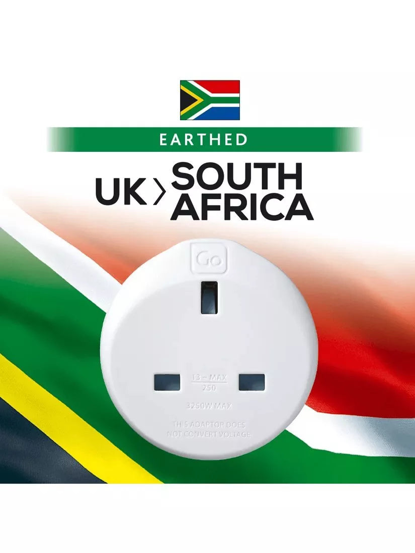 Go Travel South Africa travel adapter, British product