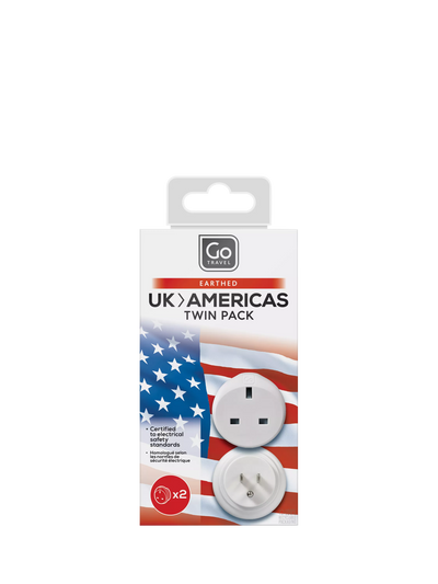 John Lewis Go Travel Americas Travel Adapter Pack of 2- Buy online at McGrocer