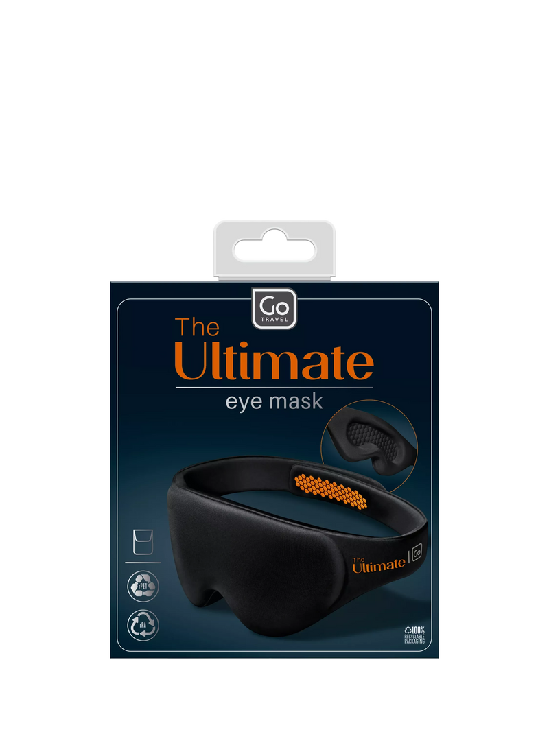 Go Travel Ultimate Eye Mask black travel accessory, British brand