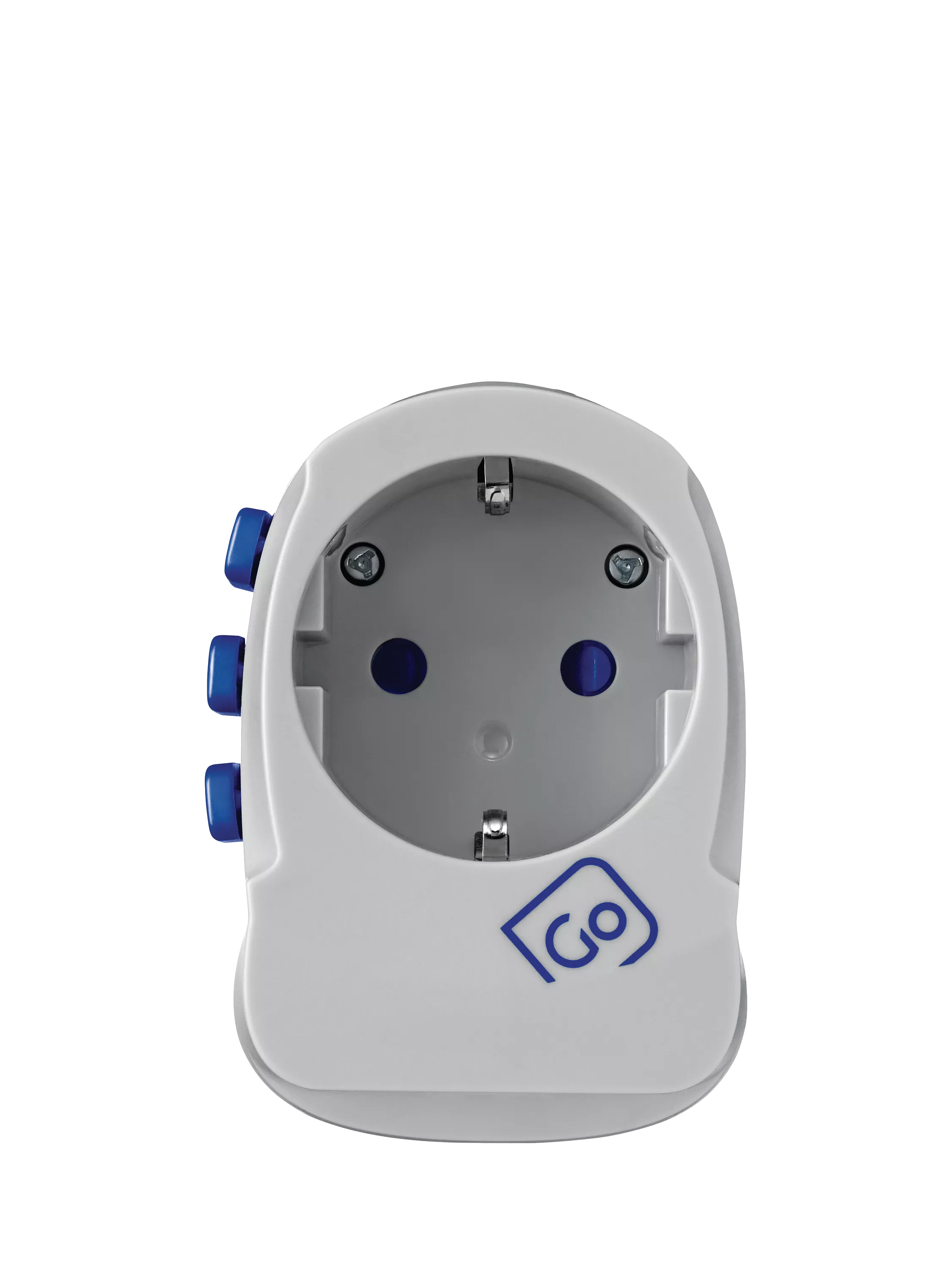Go Travel USB-A and USB-C travel adapter, imported from the UK