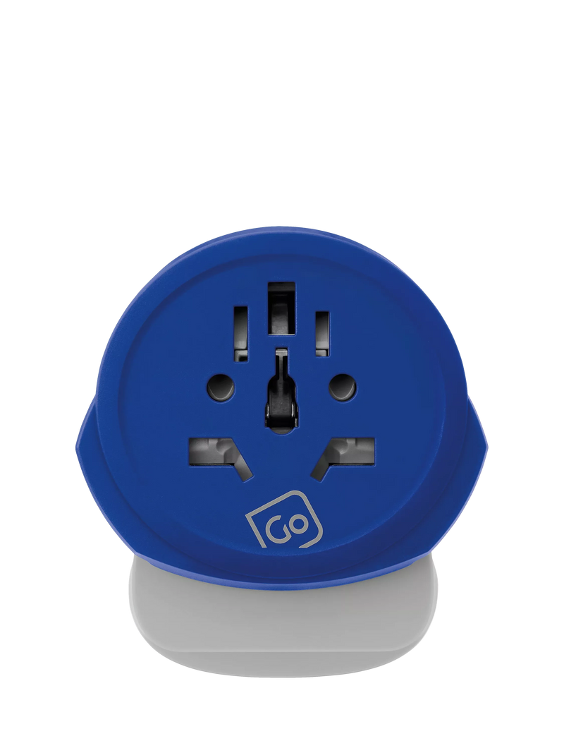 Go Travel USB-A and USB-C travel adapter, imported from the UK