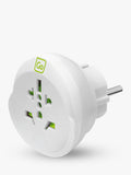 Go Travel Europe travel adapter compact lightweight earthed certified, imported from the UK