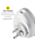 Go Travel Americas USB-C charger adapter, British product