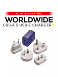 Go Travel worldwide dual-port USB charger - British product